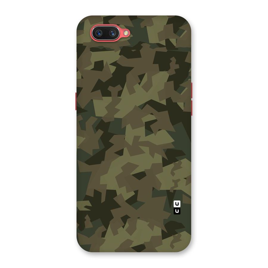 Army Abstract Back Case for Oppo A3s