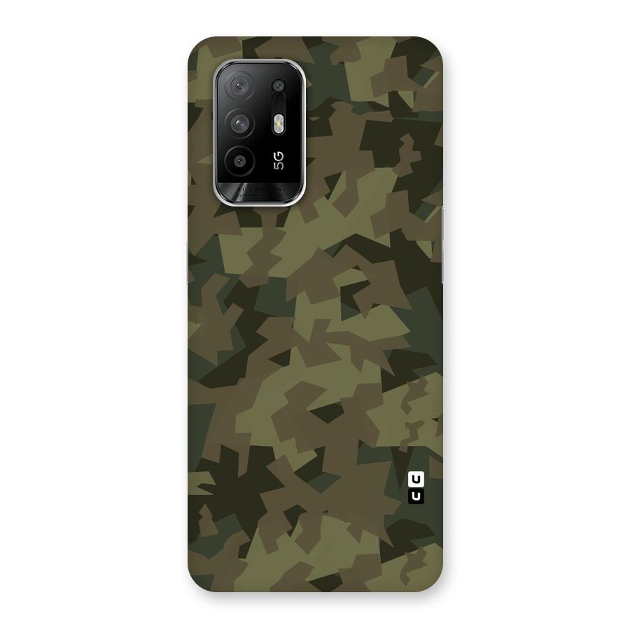 Army Abstract Back Case for Oppo F19 Pro Plus 5G