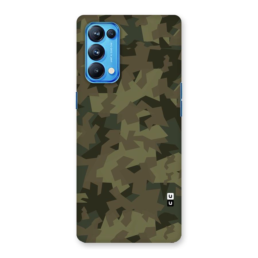 Army Abstract Back Case for Oppo Reno5 Pro 5G