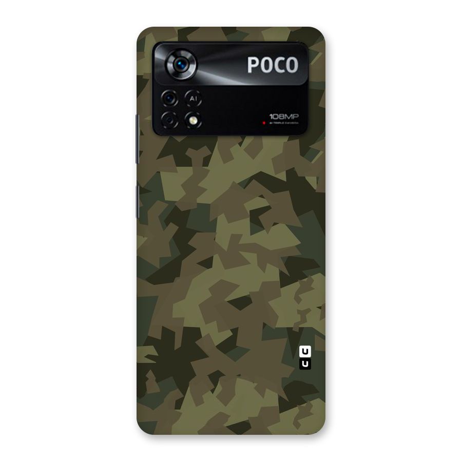 Army Abstract Back Case for Poco X4 Pro 5G