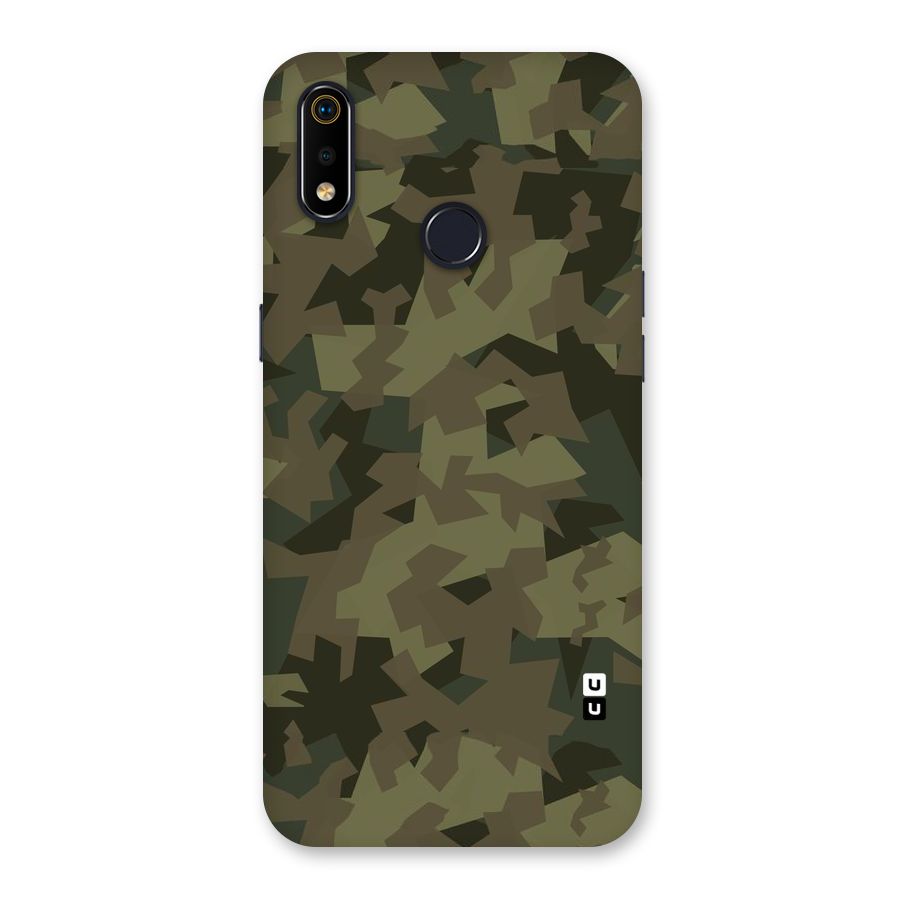 Army Abstract Back Case for Realme 3i