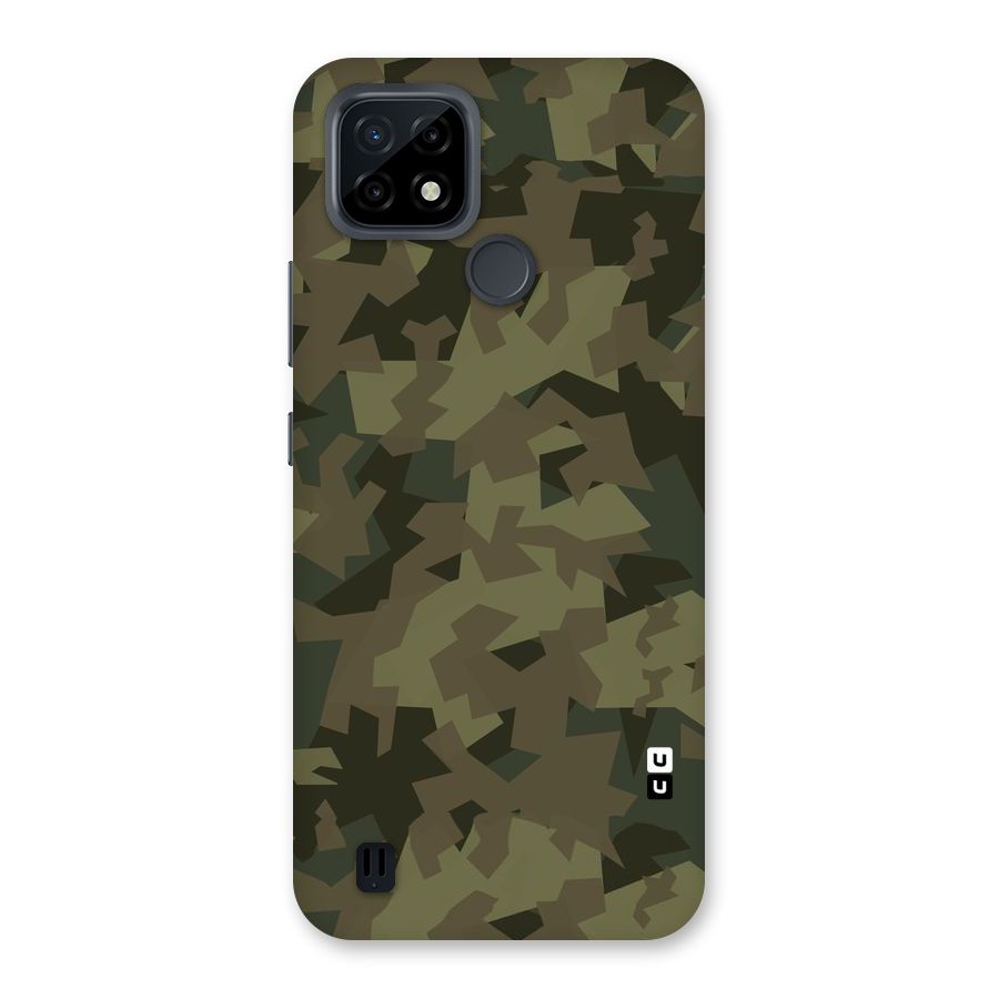 Army Abstract Back Case for Realme C21