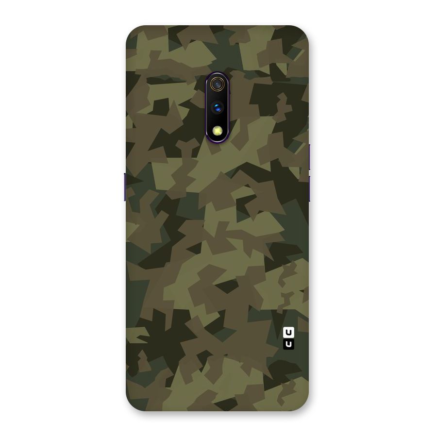 Army Abstract Back Case for Realme X