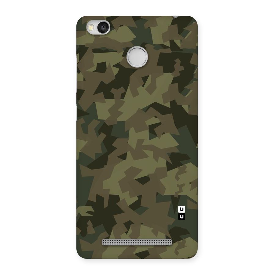 Army Abstract Back Case for Redmi 3S Prime