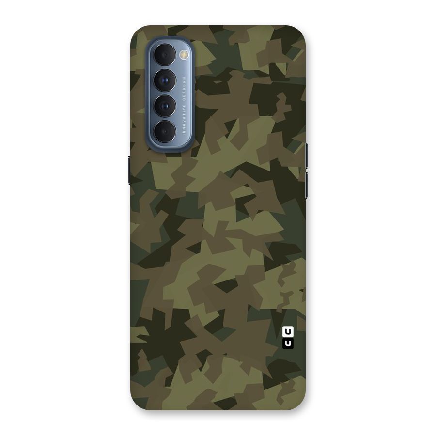 Army Abstract Back Case for Reno4 Pro