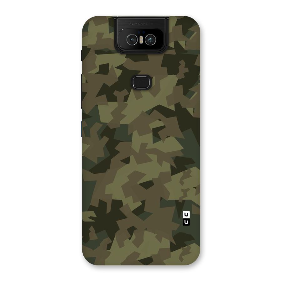 Army Abstract Back Case for Zenfone 6z
