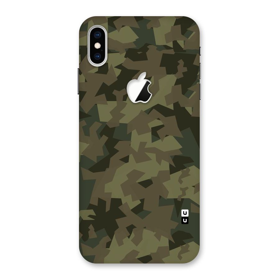 Army Abstract Back Case for iPhone XS Max Apple Cut
