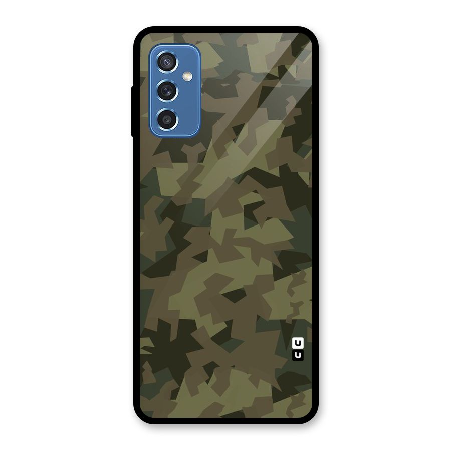 Army Abstract Glass Back Case for Galaxy M52 5G