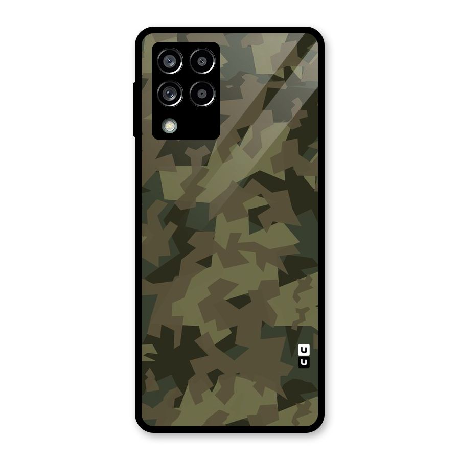 Army Abstract Glass Back Case for Galaxy M53 5G