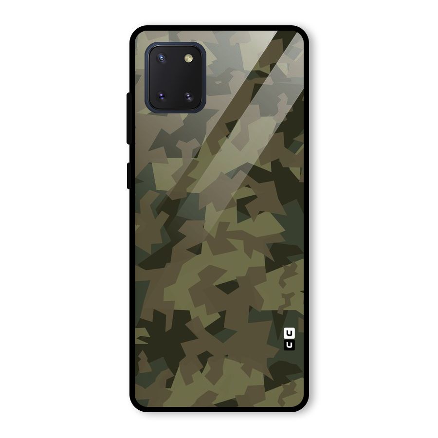 Army Abstract Glass Back Case for Galaxy Note 10 Lite