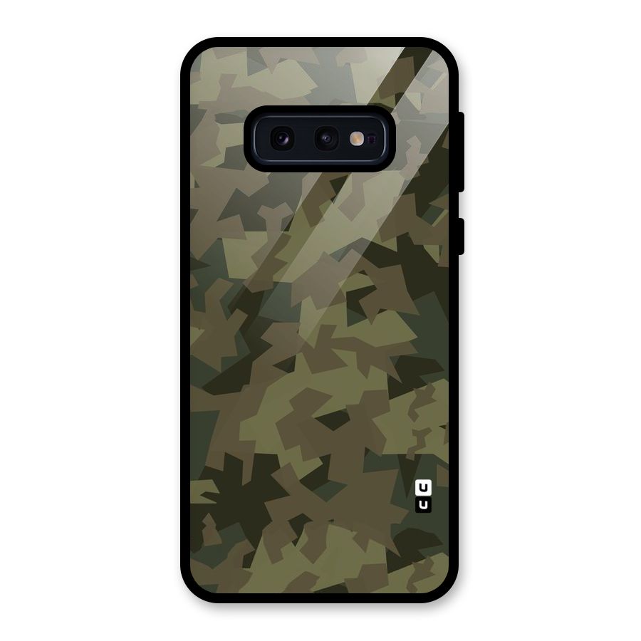Army Abstract Glass Back Case for Galaxy S10e