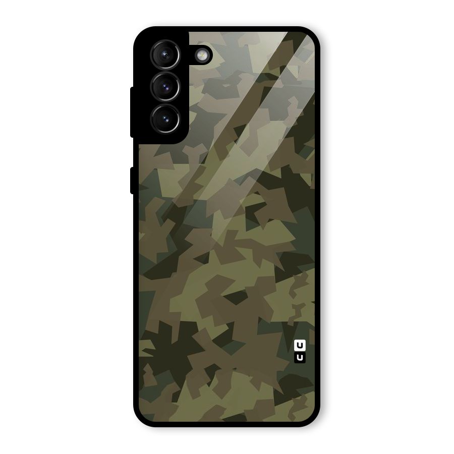 Army Abstract Glass Back Case for Galaxy S21 Plus
