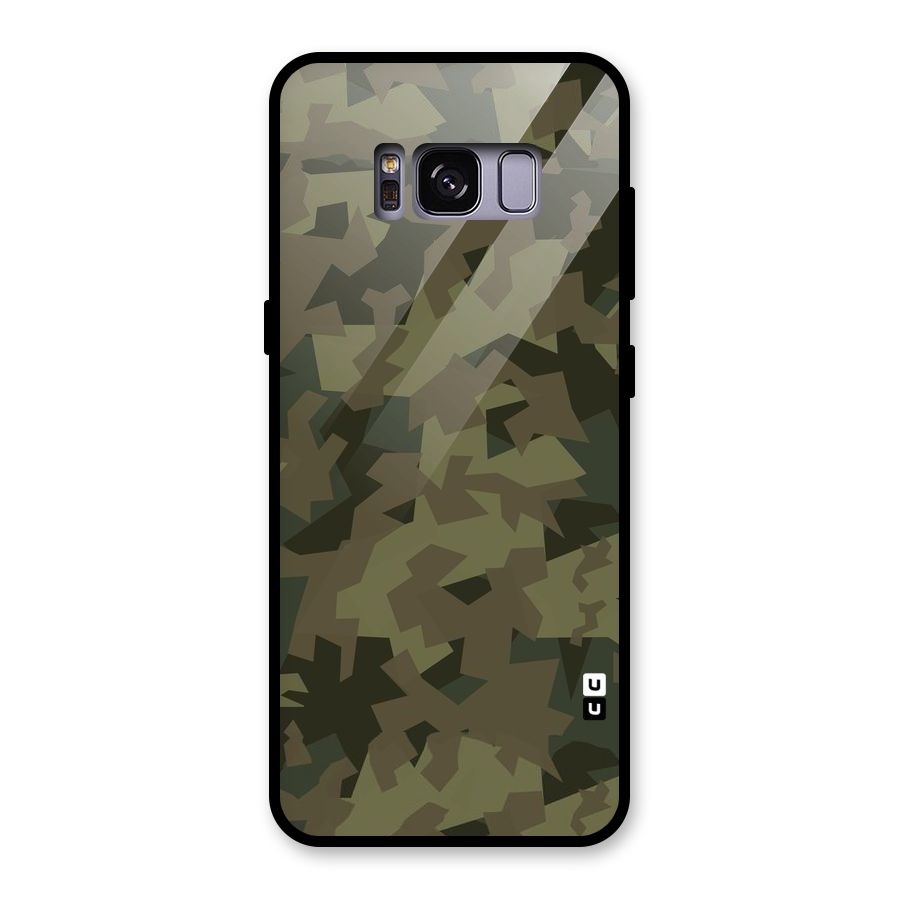 Army Abstract Glass Back Case for Galaxy S8