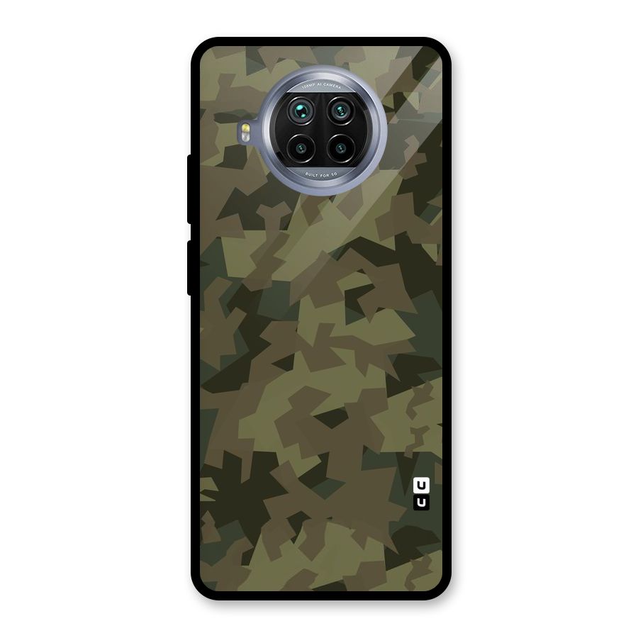 Army Abstract Glass Back Case for Mi 10i