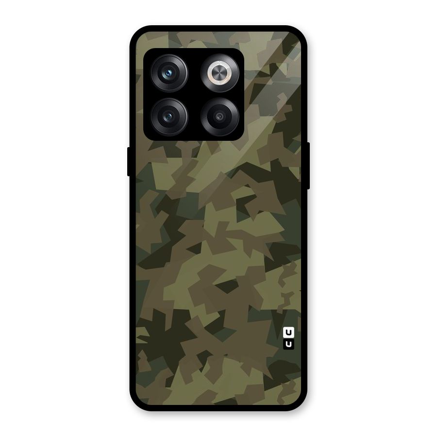 Army Abstract Glass Back Case for OnePlus 10T