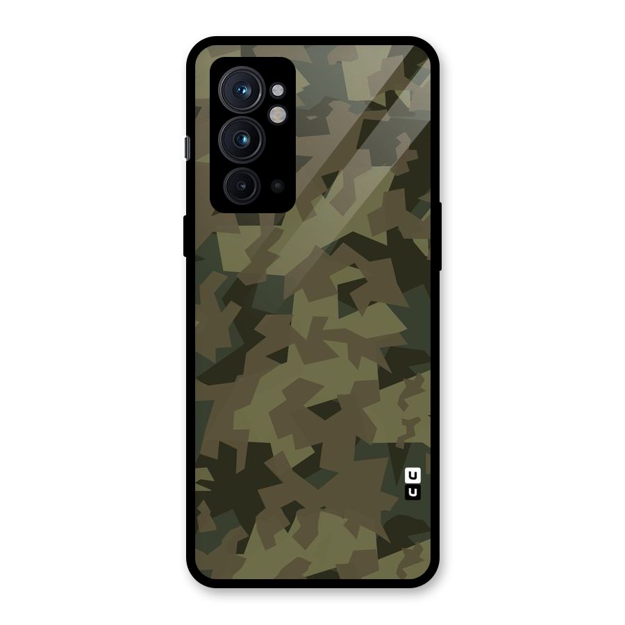 Army Abstract Glass Back Case for OnePlus 9RT 5G
