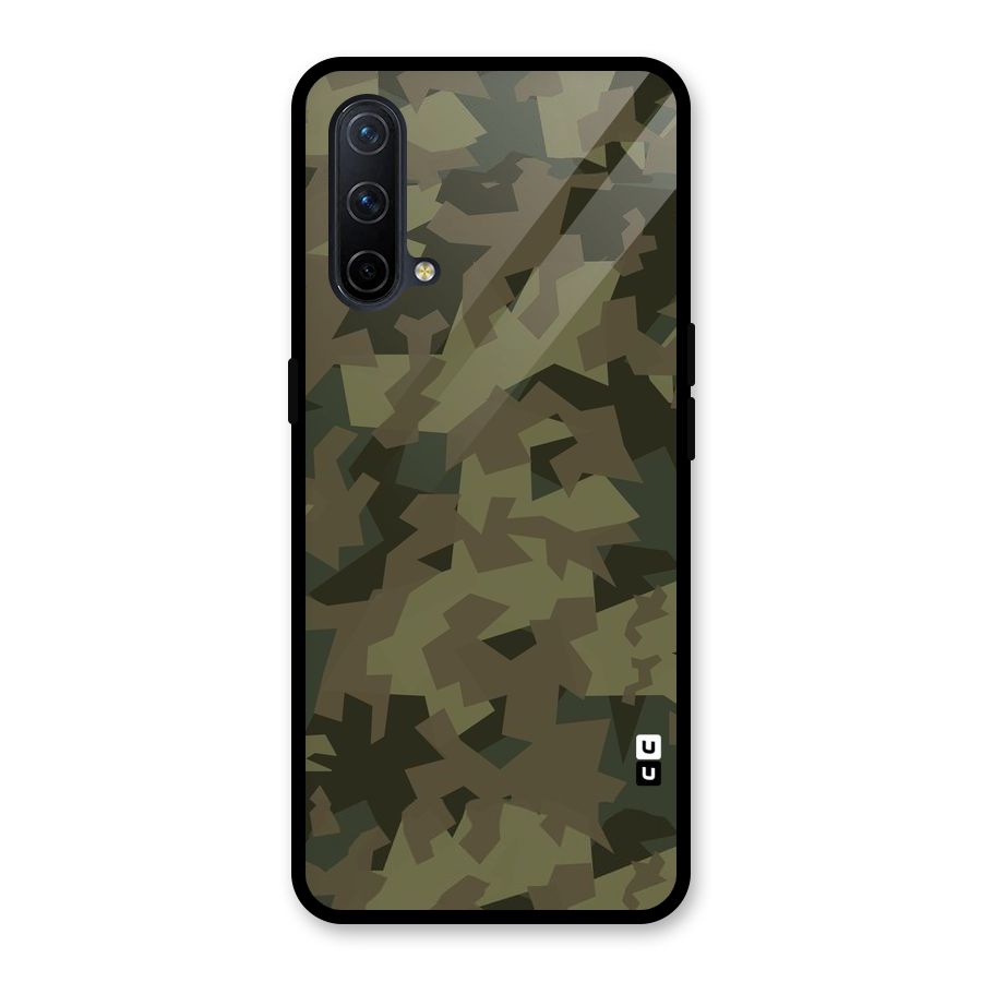 Army Abstract Glass Back Case for OnePlus Nord CE 5G