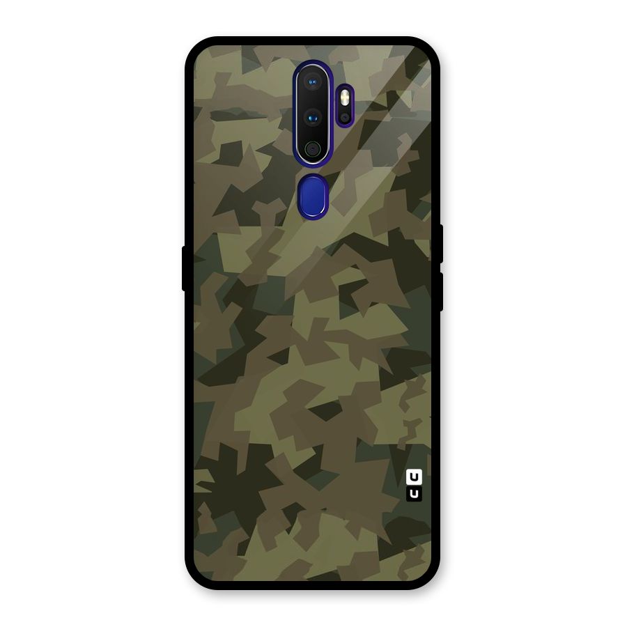 Army Abstract Glass Back Case for Oppo A9 (2020)