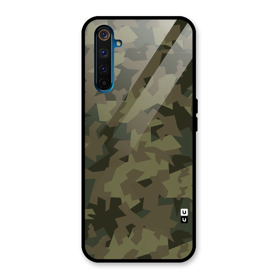 Army Abstract Glass Back Case for Realme 6 Pro