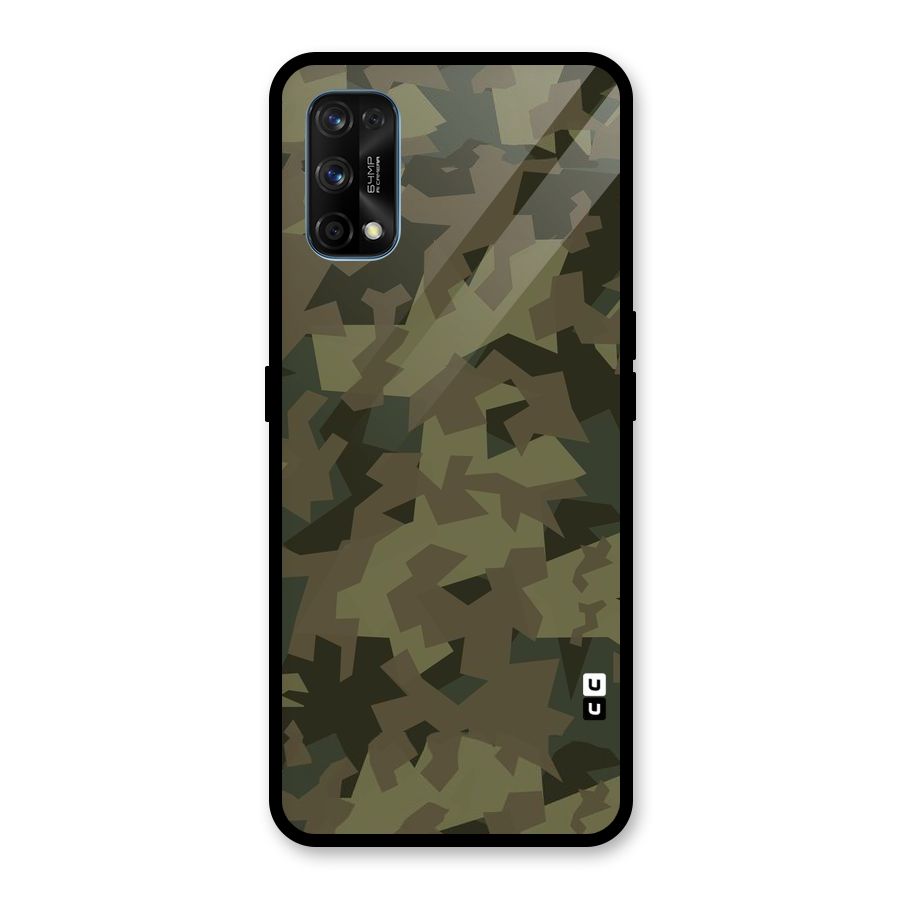 Army Abstract Glass Back Case for Realme 7 Pro