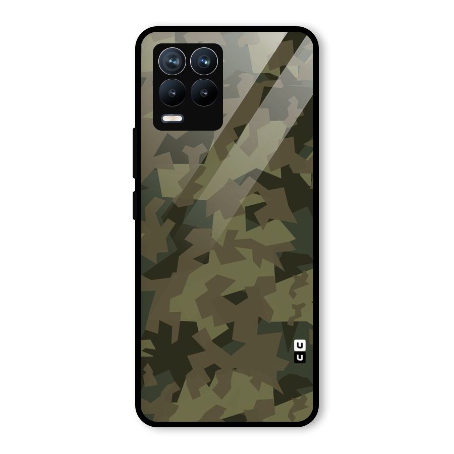 Army Abstract Glass Back Case for Realme 8
