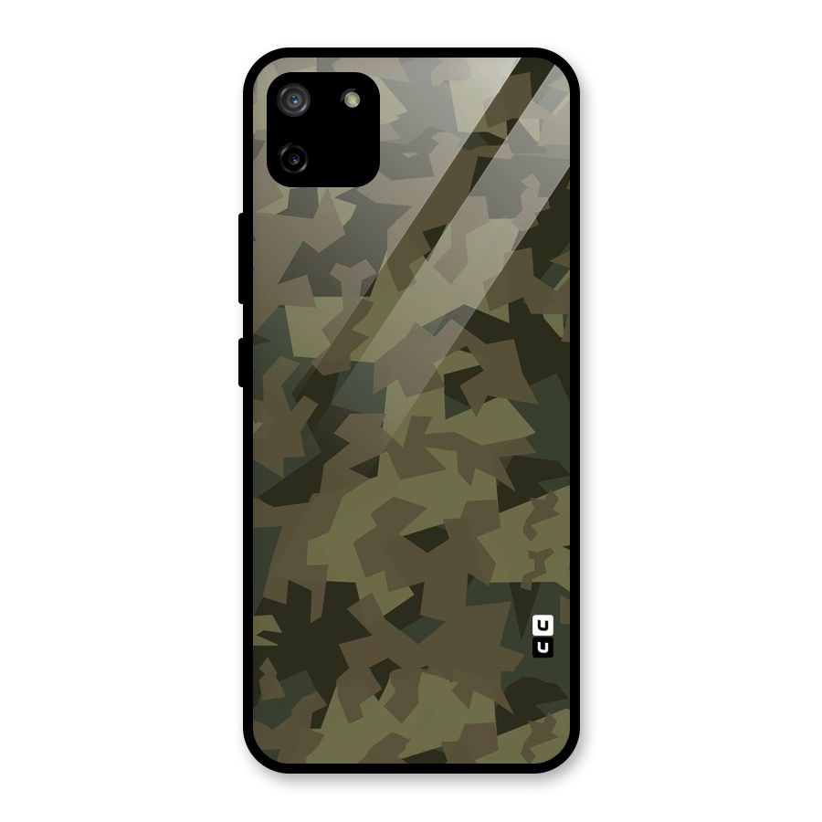 Army Abstract Glass Back Case for Realme C11