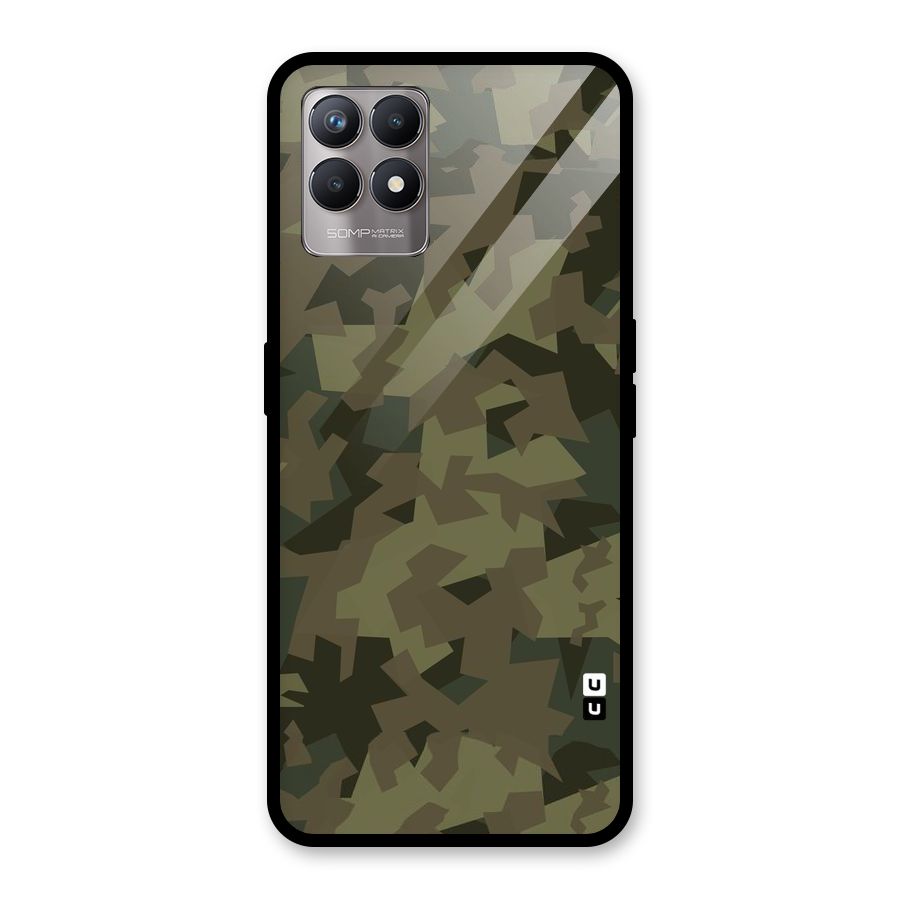 Army Abstract Glass Back Case for Realme Narzo 50