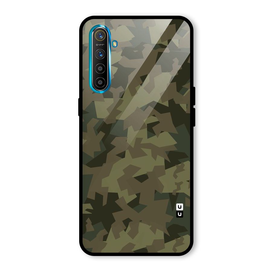 Army Abstract Glass Back Case for Realme X2
