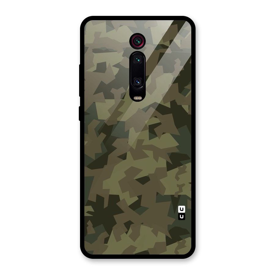 Army Abstract Glass Back Case for Redmi K20 Pro