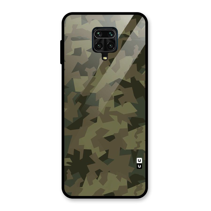 Army Abstract Glass Back Case for Redmi Note 10 Lite