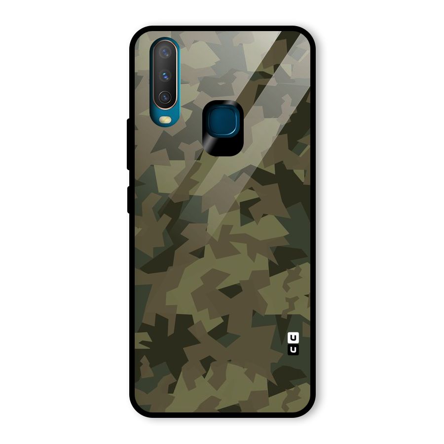 Army Abstract Glass Back Case for Vivo U10