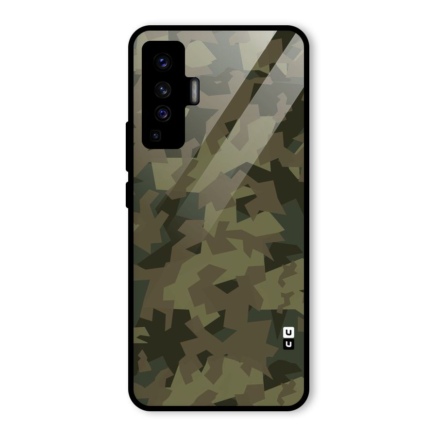 Army Abstract Glass Back Case for Vivo X50