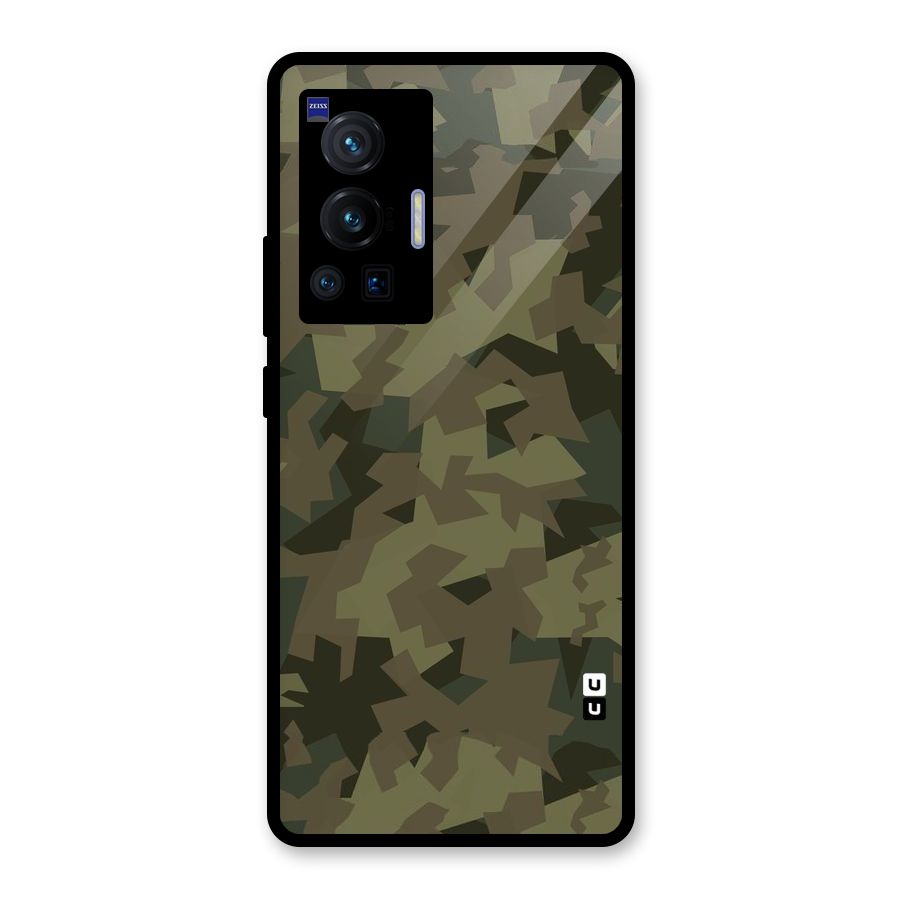 Army Abstract Glass Back Case for Vivo X70 Pro