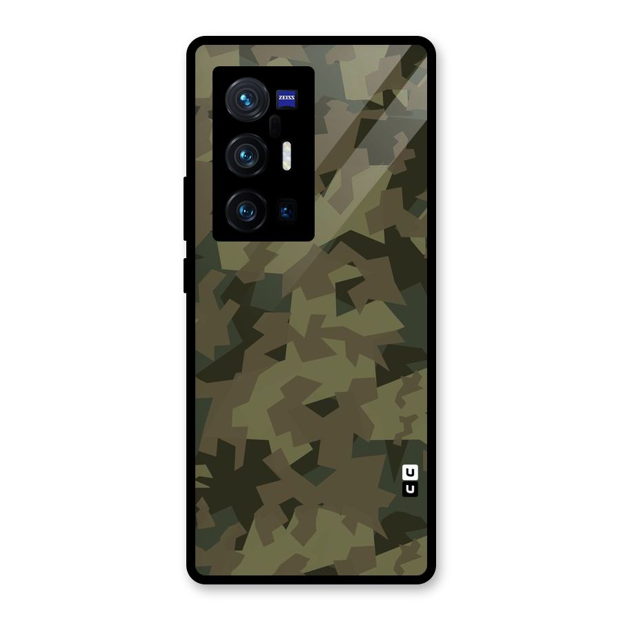 Army Abstract Glass Back Case for Vivo X70 Pro Plus