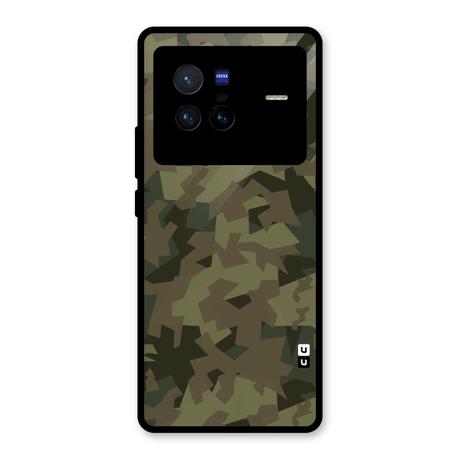Army Abstract Glass Back Case for Vivo X80