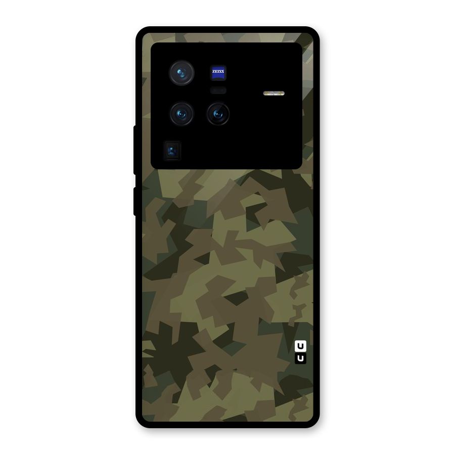 Army Abstract Glass Back Case for Vivo X80 Pro