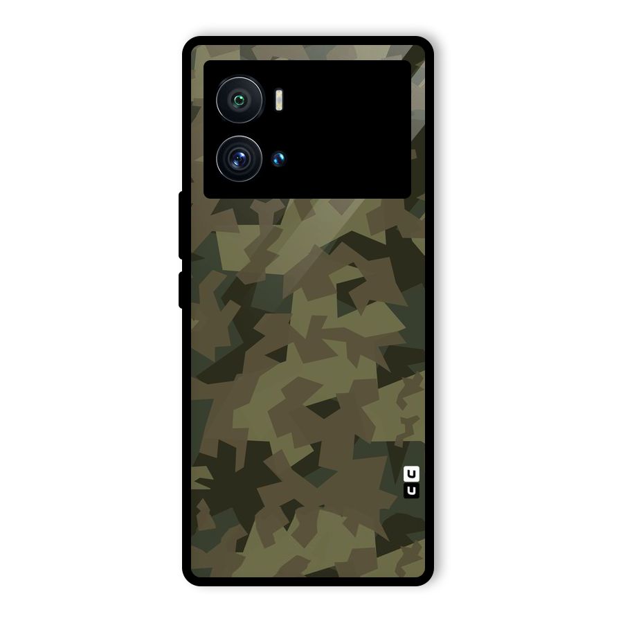 Army Abstract Glass Back Case for Vivo iQOO 9 Pro