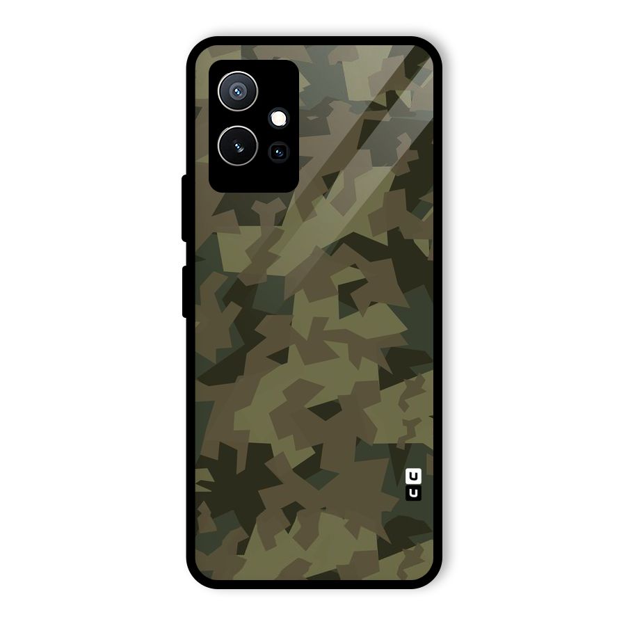 Army Abstract Glass Back Case for Vivo iQOO Z6
