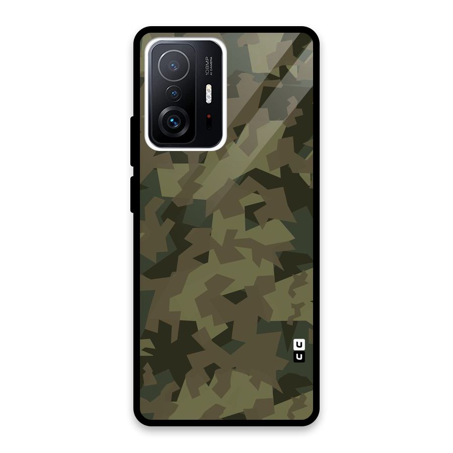 Army Abstract Glass Back Case for Xiaomi 11T Pro