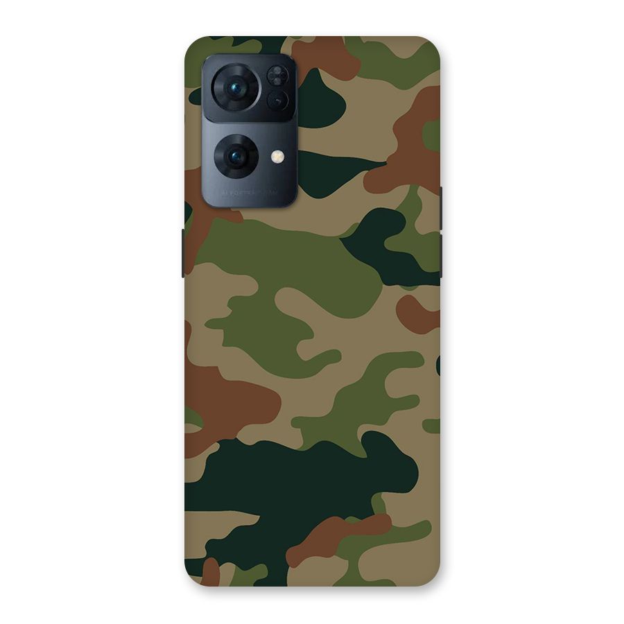 Army Camouflage Back Case for Oppo Reno7 Pro 5G