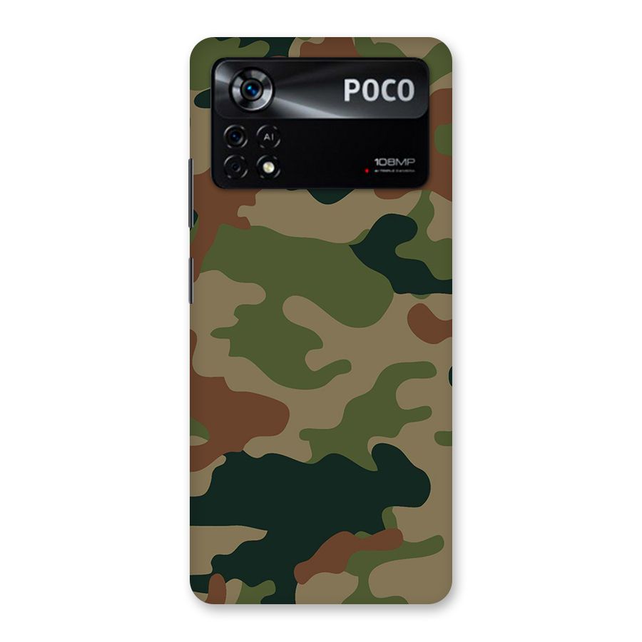 Army Camouflage Back Case for Poco X4 Pro 5G