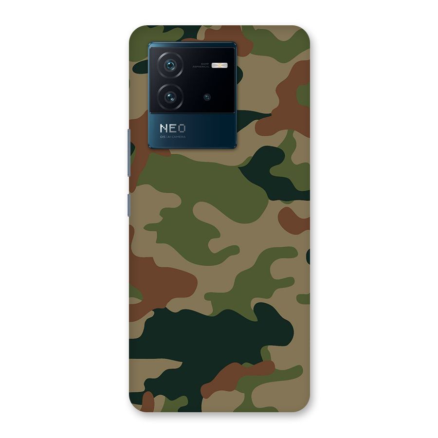 Army Camouflage Back Case for Vivo iQOO Neo 6 5G