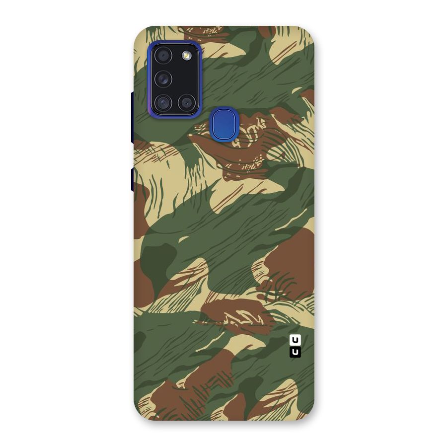 Army Design Back Case for Galaxy A21s