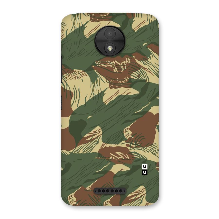Army Design Back Case for Moto C