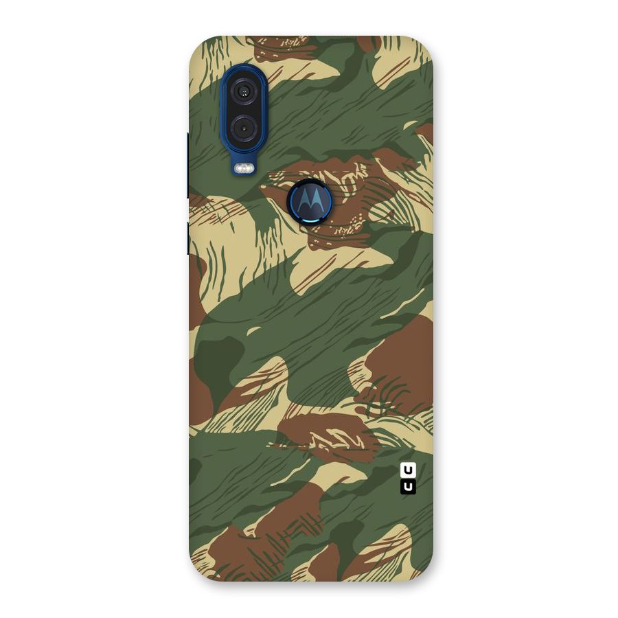 Army Design Back Case for Motorola One Vision