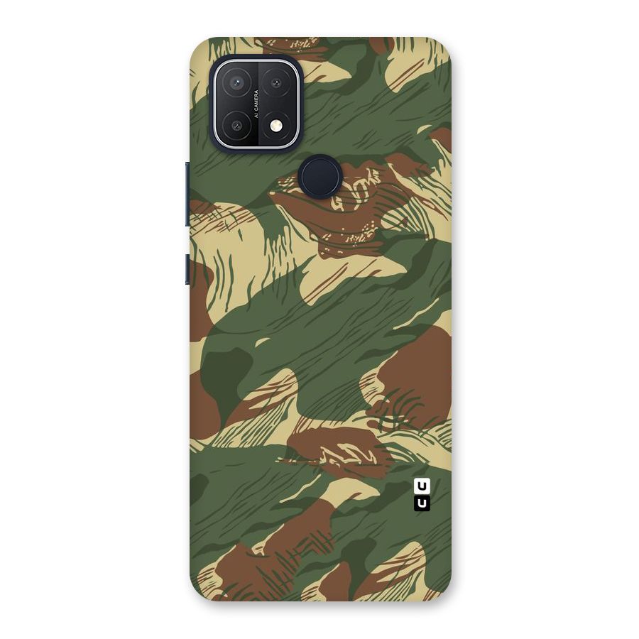 Army Design Back Case for Oppo A15
