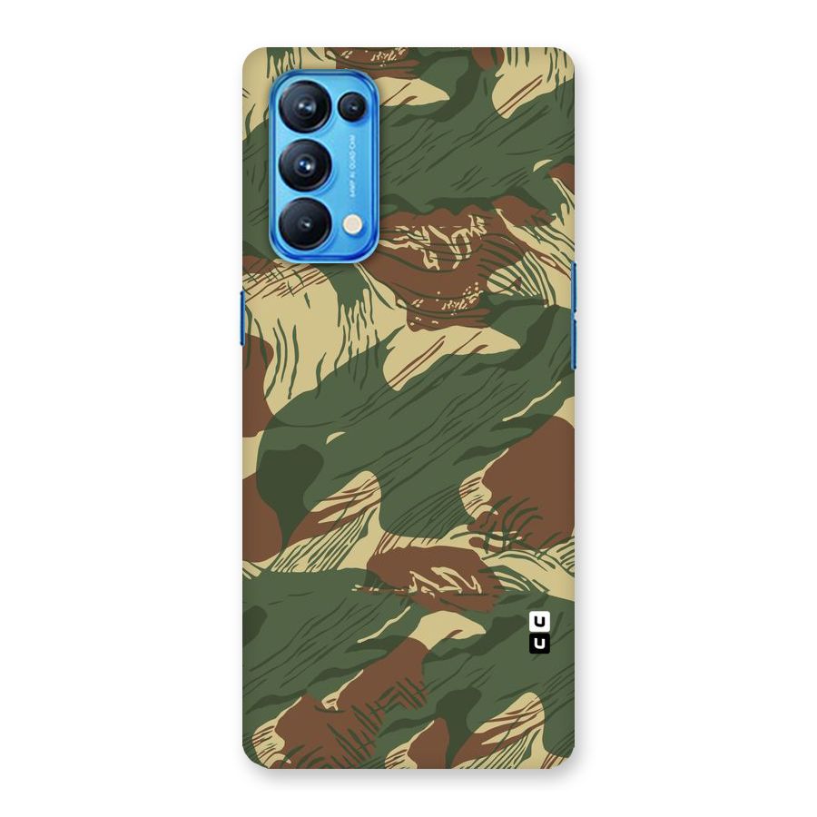 Army Design Back Case for Oppo Reno5 Pro 5G