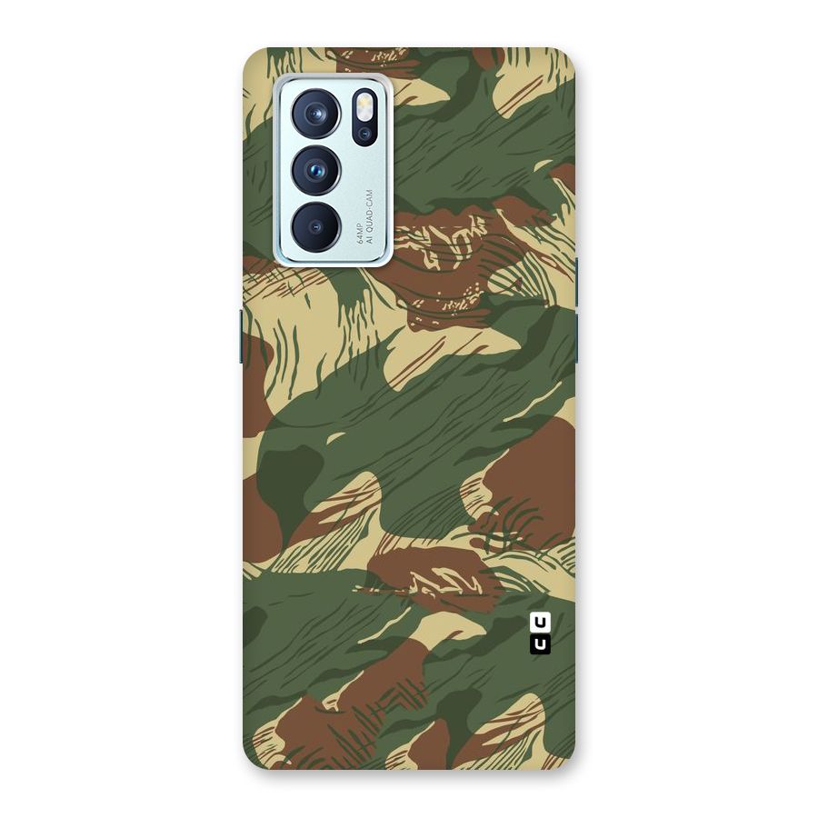 Army Design Back Case for Oppo Reno6 Pro 5G