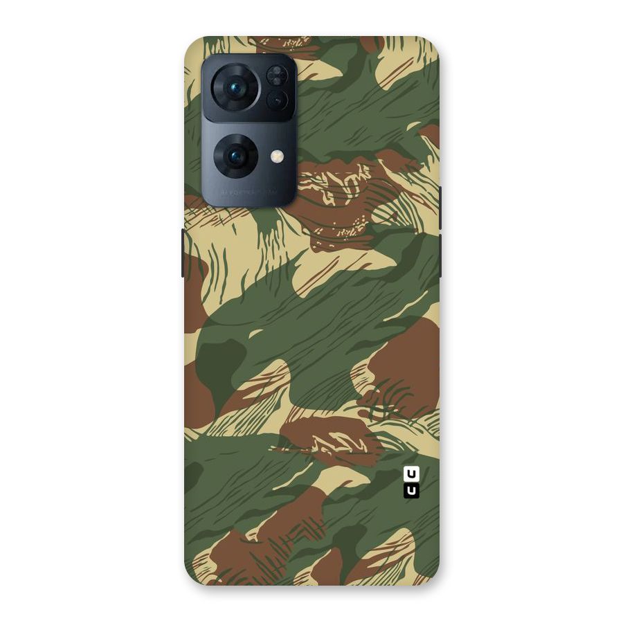 Army Design Back Case for Oppo Reno7 Pro 5G