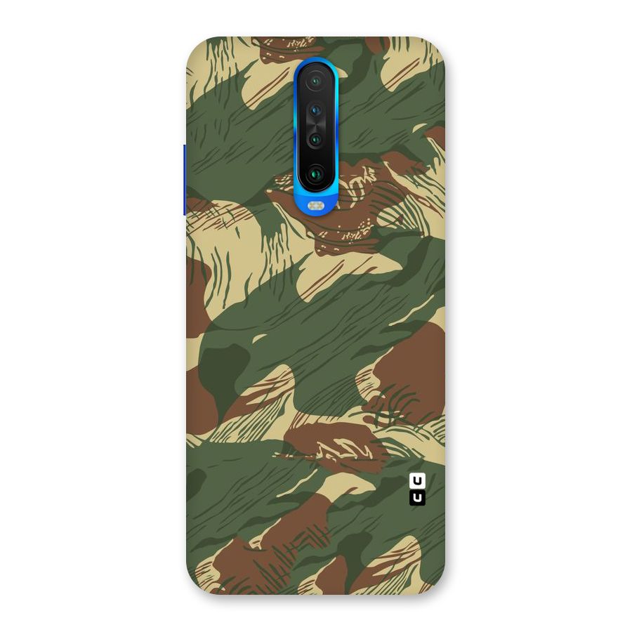 Army Design Back Case for Poco X2
